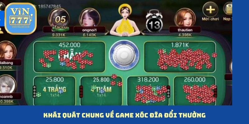 Khái quát chung về game xóc đĩa đổi thưởng