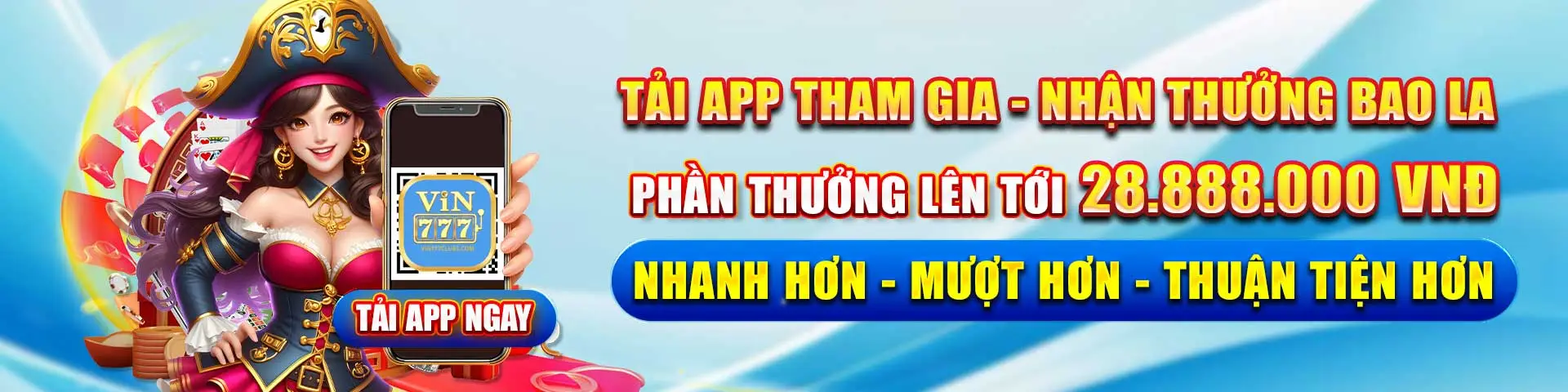 Vin777 khuyến mãi khi tải app